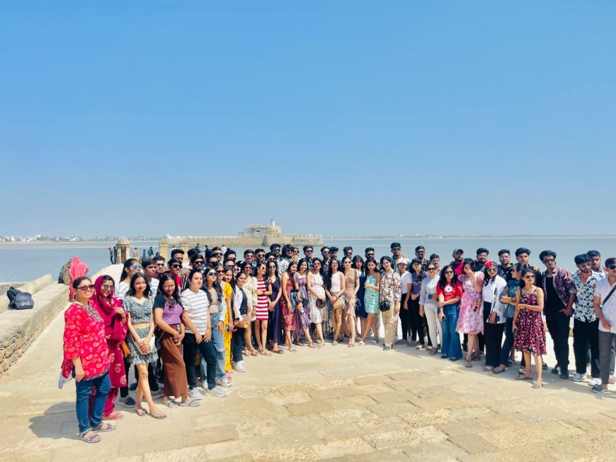 रॉयल कॉलेज के विधार्थियो ने गुजरात टूर में प्राकृतिक सौंदर्य का लुफ्त उठाया।