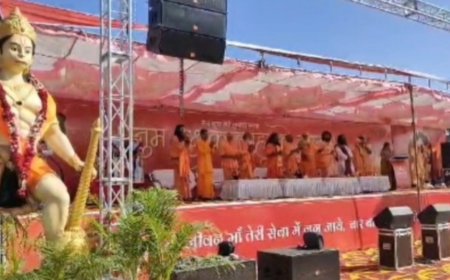 शहर में धूमधाम से मनी हनुमान जयंती : 51 हजार हनुमान चालीसा का हुआ पाठ बना वर्ल्ड रिकॉर्ड