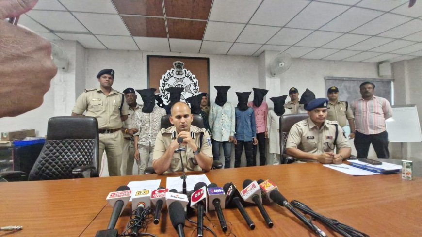 एमडी ड्रग की तस्करी करते 9 आरोपी गिरफ्तार : पति पत्नी मिल कर कर रहे थे तस्करी ।