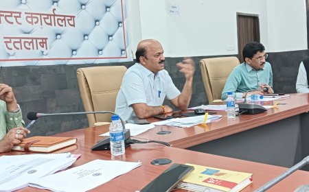 शहर को जलापूर्ति के लिए धोलावाड़ डेम के अतिरिक्त वैकल्पिक जल स्रोत के लिए कार्य योजना बनाई जाए :  कलेक्टर  बाथम ने बैठक में दिया निर्देश