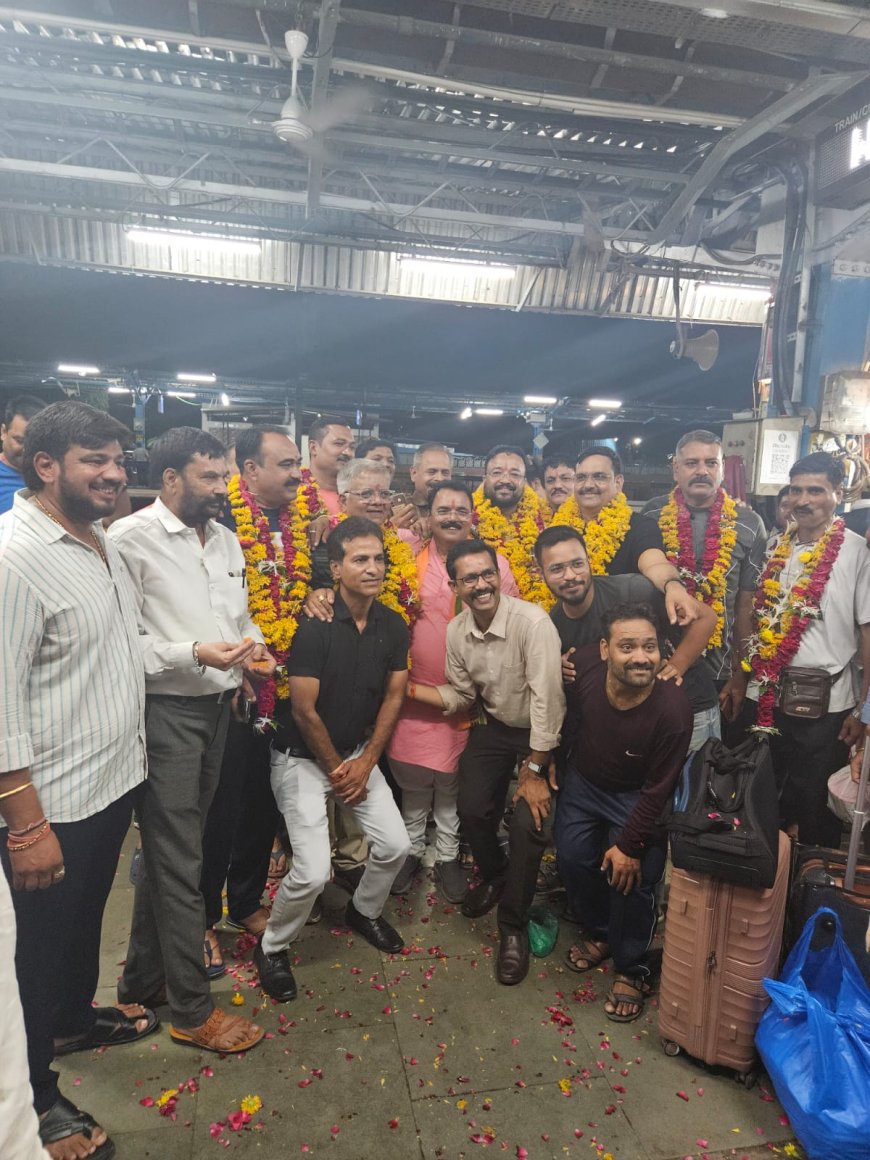 भाजपा नेता यतेंद्र भारद्वाज के नेतृत्व में बाबा अमरनाथ यात्रा पर जत्था रवाना