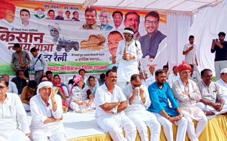 कांग्रेस की किसान न्याययात्रा  : भाजपा सरकार किसानों के साथ लगातार कर रही छलावा :  आज सबसे ज्यादा बेबस व मुसीबत मे है प्रदेश का अन्नदाता