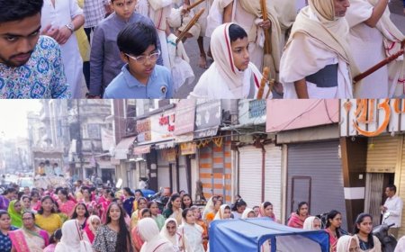 ऐतिहासिक चातुर्मास परिवर्तन महोत्सव पर भव्य सामैया निकला : भव्य चातुर्मास की आराधनाओं से व्यक्ति का आत्म कल्याण निश्चित होगा - पूज्य आचार्य श्री नयचंद्रसागरसूरीजी म.सा