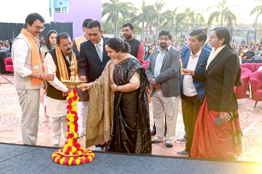 रतलाम साँई श्री इंटरनेशनल एकैडमी का वार्षिक उत्सव "अभ्युदय सम्पन्न हुआ : अच्छे लोग राजनीति में होंगे तो शहर, प्रदेश व देश की प्रगति होगी - उपाध्याय