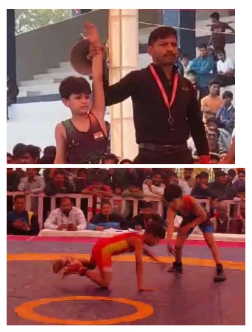 चेतन्य काश्यप फाउंडेशन एवं क्रीड़ा भारती द्वारा रजत जयंती वर्ष में आयोजित खेल चेतना मेला : मैदानों पर अंतिम दौर में चल रहे हैं निर्णायक मुकाबले : कुश्ती के मुकाबलों में 30 किग्रा. वजन समूह में सेंट जोसेफ के प्रतापसिंह जाट रहे प्रथम