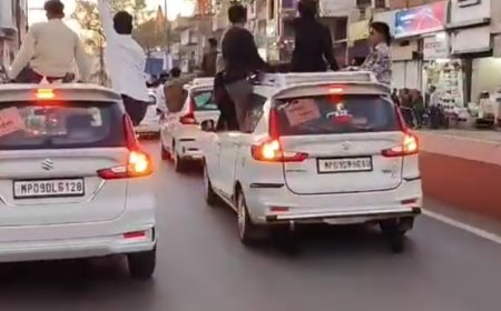 शहर में स्टंट बाजी करना इंदौर के युवकों को पड़ा भरी : पुलिस ने सभी गाड़ियां जप्त की : युवकों पर होगी सख्त कार्रवाई