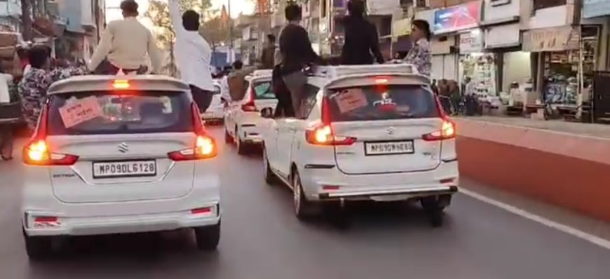 शहर में स्टंट बाजी करना इंदौर के युवकों को पड़ा भरी : पुलिस ने सभी गाड़ियां जप्त की : युवकों पर होगी सख्त कार्रवाई