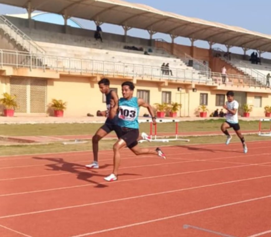 मध्य प्रदेश एथलेटिक एसोसिएशन द्वारा आयोजित राज्य स्तरीय प्रतियोगिता में रतलाम के भावेश यादव ने 100 मीटर में बाजी मारी : गुरु रामदास पब्लिक सीनियर सेकेंडरी स्कूल के छात्र हैं भावेश
