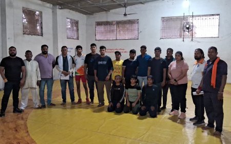 राज्य स्तरीय जूनियर फ्री स्टाइल गिरी को रोमन स्टाइल एवं महिला फ्री स्टाइल कुश्ती स्पर्धा के लिए रतलाम जिला कुश्ती संघ टीम का हुआ चयन