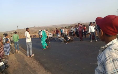 सैलाना-बांसवाड़ा मार्ग पर दोपहिया वाहनों की भिड़ंत में शादी की पत्रिका देने जा रहे दूल्हे सहित दो की मौत : तीन घायल