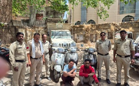 माणकचौक पुलिस को अंतर्जिला वाहन चोर गिरोह को पकड़ने में मिली सफलता : चार वाहन किए जप्त