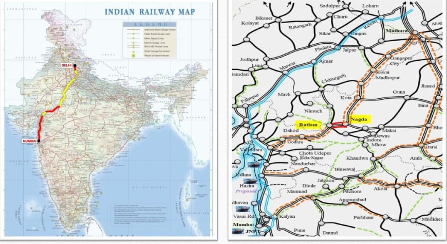 रतलाम : पीएम गति शक्ति मास्टर प्लान कि दिल्ली मुंबई रेल मार्ग को बड़ी सौगात : रतलाम से नागदा के बीच डलेगी तीसरी और चौथी रेल लाईन :  41 कि.मी रेललाईन पर खर्च होगे 1018 करोड़