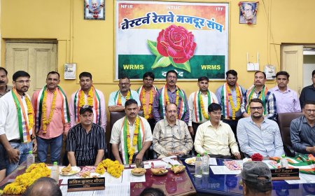 दाहोद वर्कशॉप में 16 कर्मचारियों द्वारा एम्पलाईज यूनियन छोड़ वेस्टर्न रेलवे मज़दूर संघ की सदस्यता ली