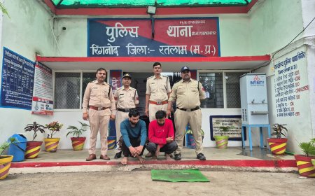 रतलाम : एंबुलेंस से हो रही थी ड्रग्स की तस्करी :दो तस्कर गिरफ्तार : देड़ लाख कि 100 ग्राम एमडी जप्त : एसपी अमित कुमार ने किया खुलासा