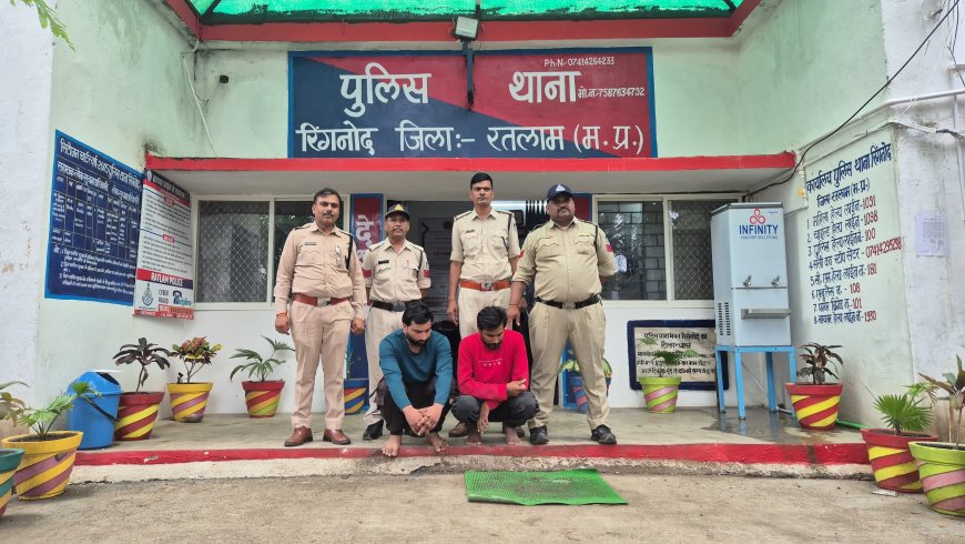 रतलाम : एंबुलेंस से हो रही थी ड्रग्स की तस्करी :दो तस्कर गिरफ्तार : देड़ लाख कि 100 ग्राम एमडी जप्त : एसपी अमित कुमार ने किया खुलासा