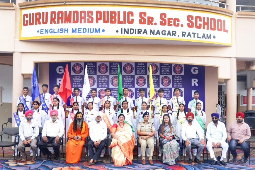 रामदास पब्लिक सीनियर सेकेंडरी स्कूल मैं विद्यार्थी परिषद का शपथ ग्रहण समारोह आयोजित : शपथ ग्रहण करने का उद्देश्य इतना है कि हम हमेशा अपने काम के प्रति ईमानदार रहे-गायत्री सोनी