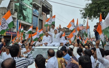 कांग्रेस की वोट चोर, गद्दी छोड़ जन समर्थन यात्रा में हजारों की संख्या में कांग्रेस कार्यकर्ताओं का हुजूम सड़कों पर आया नजर : रतलाम में हुआ जोरदार स्वागत