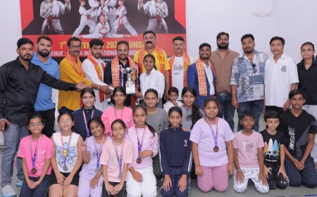 राज्य स्तरीय ओपन  कराटे चैंपियनशिप में 250 खिलाड़ियों ने दिखाया दम