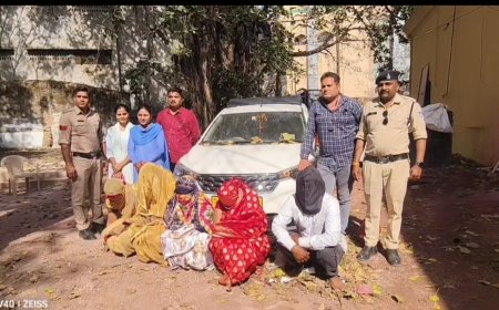 दशा माता पर्व पर मंदिर में चेन स्नेचिंग की घटना : 24 घंटे में महिला गिरोह गिरफ्तार : माणकचौक पुलिस ने 30 ग्राम सोने की चेन और कार की जब्त : इंदौर–महाराष्ट्र से जुड़े है आरोपी