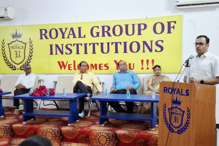 रॉयल कॉलेज में वरिष्ठ IAS राहुल जैन ने विद्यार्थियों को दिए सफलता के मूल मंत्र