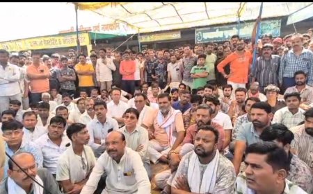 नामली फोरलेन हादसे पर बवाल : ग्रामीणों ने शव रखकर किया प्रदर्शन :12 दिन का अल्टीमेटम