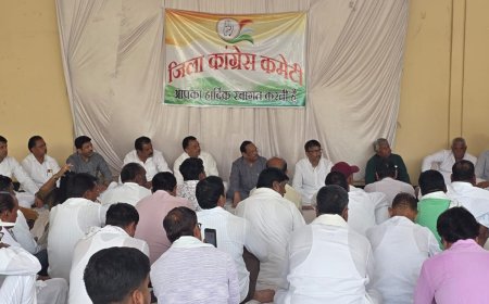 सैलाना में कांग्रेस की जिला समन्वय एवं कार्यकारिणी समिति की बैठक संपन्न : 26 जून को किसानों और युवाओं के मुद्दों पर कलेक्टोरेट घेराव : अनुशासन समिति गठन का भी निर्णय