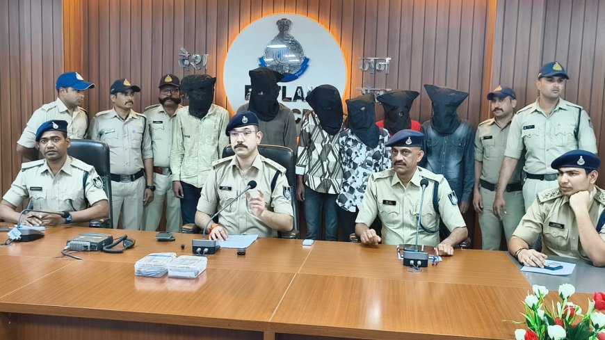 रतलाम में वाहन चेकिंग के दौरान दो पिस्टल और 6 कारतूस के साथ 6 आरोपी गिरफ्तार