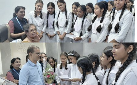 डॉक्टर्स डे पर गुरु रामदास पब्लिक सीनियर सेकेंडरी स्कूल के विद्यार्थियों ने चिकित्सकों का किया सम्मान
