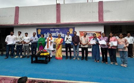 गुरु पूर्णिमा पर संस्कार और विज्ञान का संगम : सांदीपनि विद्यालय विनोबा में गुरु पूर्णिमा पखवाड़े का समापन : 70 से अधिक मॉडलों की प्रदर्शनी बनी आकर्षण का केंद्र