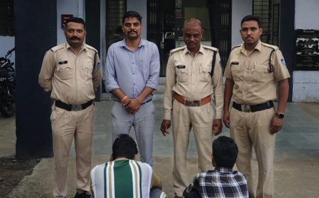सोलर प्लांट से तांबे की केबल चोरी का पर्दाफाश : दो सिक्योरिटी गार्डों ने साथियों संग रची चोरी की साजिश : दो आरोपी फरार