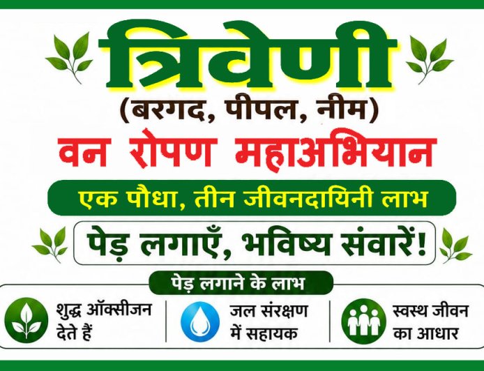46.5° की तपिश से सबक : रतलाम में चलेगा 'त्रिवेणी वन रोपण महाअभियान' : बरगद-पीपल-नीम से गढ़ेंगे शीतल भविष्य