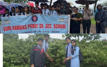 गुरु रामदास पब्लिक स्कूल के विद्यार्थियों ने शिवगढ़ फॉरेस्ट रेंज में किया पौधारोपण : हार्टफुलनेस संस्था के सहयोग से पर्यावरण संरक्षण का दिया संदेश