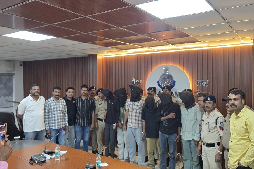 48 घंटे में करोड़ों की सराफा लूट का खुलासा : 6 आरोपी गिरफ्तार : 5.5 करोड़ का सोना-चांदी बरामद