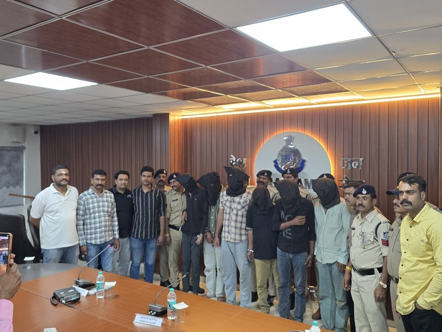 48 घंटे में करोड़ों की सराफा लूट का खुलासा : 6 आरोपी गिरफ्तार : 5.5 करोड़ का सोना-चांदी बरामद