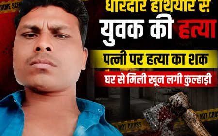 धारदार हथियार से युवक की हत्या : पैर बांधकर नाले में फेंकी लाश : घर से मिली खून लगी कुल्हाड़ी
