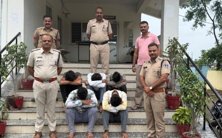 रतलाम पुलिस की नशे के खिलाफ कार्रवाई :100 ग्राम एमडी ड्रग्स के साथ पांच आरोपी गिरफ्तार, ईको कार भी जब्त