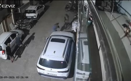 सायरन सुना तो भागे, पुलिस गई तो लौटकर कर डाली चोरी : राजबाग में बेखौफ बदमाशों की वारदात : सूने मकान को बनाया निशाना :सीसीटीवी में पूरी हलचल कैद