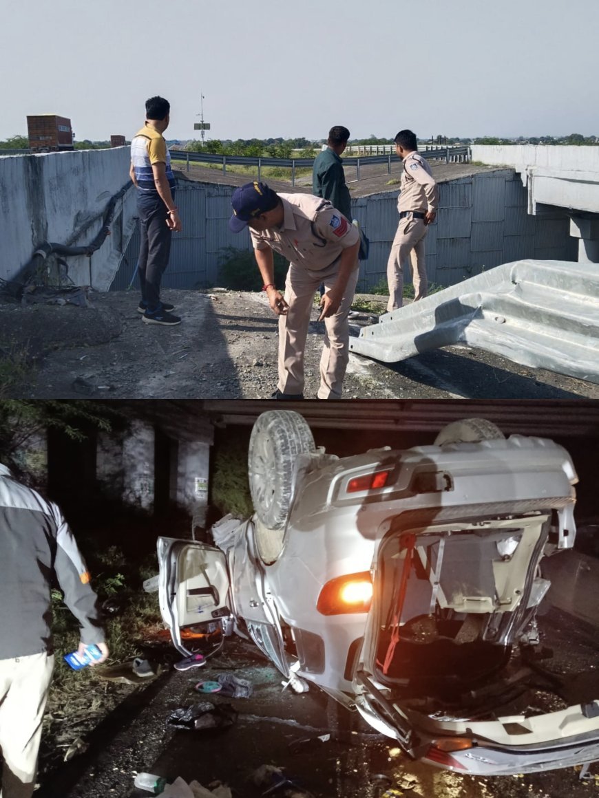 दिल्ली-मुंबई एक्सप्रेस पर दो घंटे में एक ही जगह दो भीषण हादसे : चार लोगों की मौत से मचा हड़कंप
