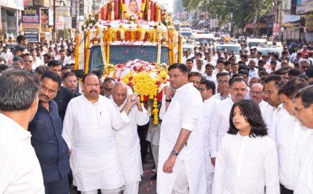 धर्मनिष्ठ और संस्कारों की मिसाल श्रीमती तेजकुंवर बाई काश्यप की पार्थिव देह पंचतत्व में विलीन : शहर ने दी भावभीनी श्रद्धांजलि