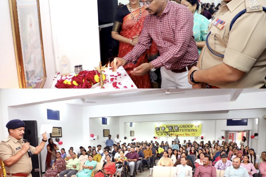 रॉयल कॉलेज में ‘आगाज़’ कार्यक्रम: यातायात नियमों के साथ मिला रोजगार व व्यक्तित्व विकास का अनमोल मार्गदर्शन