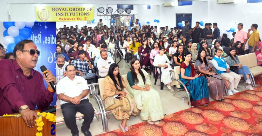 रॉयल कॉलेज में नवप्रवेशित फार्मेसी विद्यार्थियों का फूलों और गीतों से हुआ भव्य स्वागत; चेयरमैन श्री प्रमोद गुगालिया ने दिए सफलता के मूलमंत्र